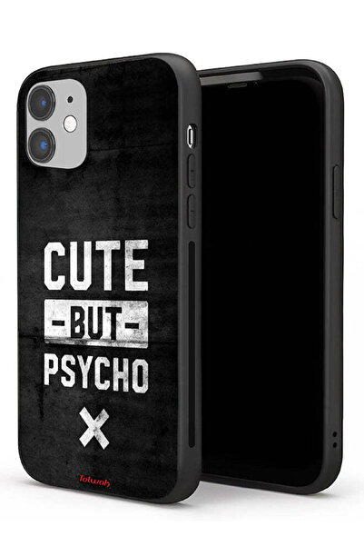 Tolwak Apple iPhone 11 Protective Case Cute But Psycho