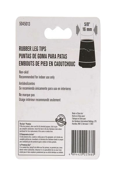 ACE 4-Piece Non-Slip Heavy-Duty Sturdy High-Quality Rubber Leg Tips