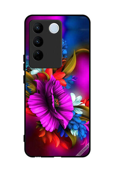 Covernex غطاء حماية لهاتف Vivo V27 HD Flowers