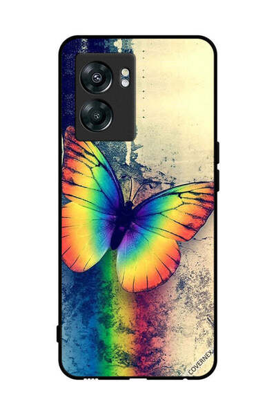 Covernex غطاء حماية لهاتف OnePlus Nord N300 - فراشة قوس قزح كلاسيكية