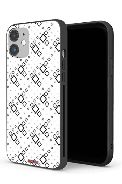 Tolwak جراب حماية لجهاز Apple iPhone 12 mini بتصميم مربع تجريدي فني رقمي