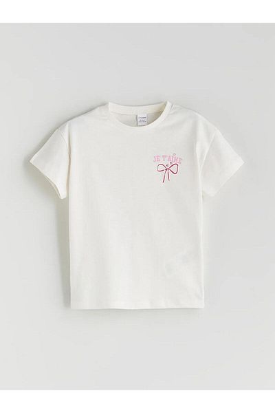 LC Waikiki Tricou pentru copii LCW Kids Crew Neck pentru fete, pachet de 2 (S5)