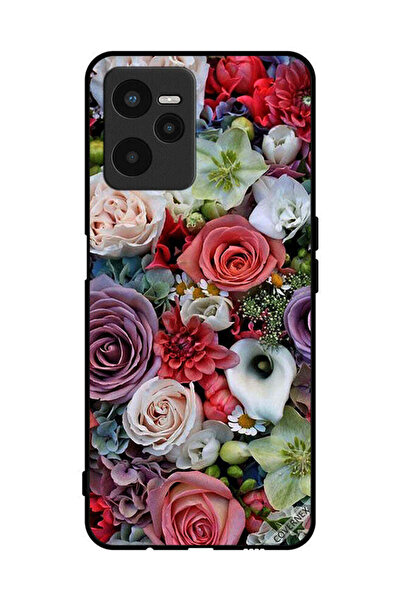 Covernex Protective Case Cover For Realme C35 Roses & Leaves Pattern