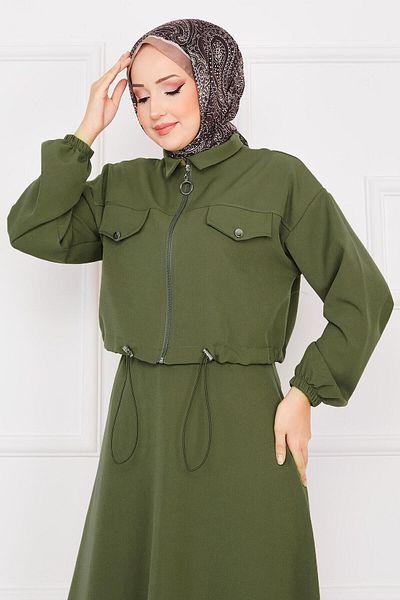 EBRUTESETTÜR Skirted Double Hijab Suit