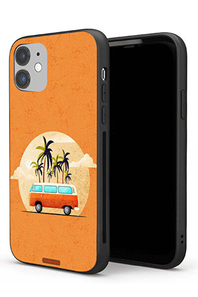 Tolwak جراب حماية لجهاز Apple iPhone 11 بتصميم حافلة فنية