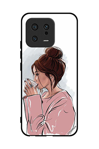 Covernex غطاء حماية لهاتف شاومي 13 - فن شرب الشاي لفتاة