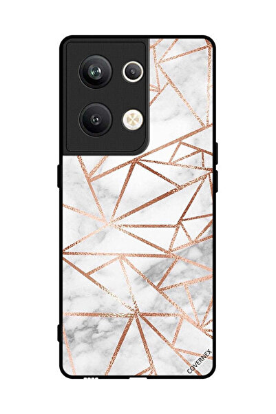 Covernex غطاء حماية لهاتف Oppo Reno 9 Pro Plus بنمط رخامي وورق جدران