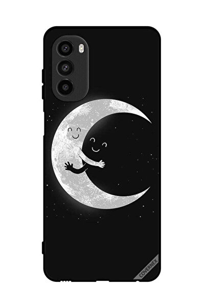 Covernex غطاء حماية لهاتف موتورولا موتو جي 52 - عناق القمر والسماء المظلمة