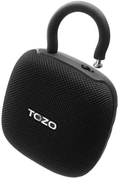 Smart Vibe Mini Boxa Portabila TOZO® SoundGo Dynamic Driver 43.5 mm, Bluetooth 5.4, Autonomie 32 h, IPX8, Black