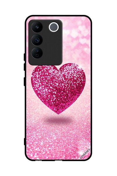 Covernex Protective Case Cover For Vivo V27e Glitter Heart