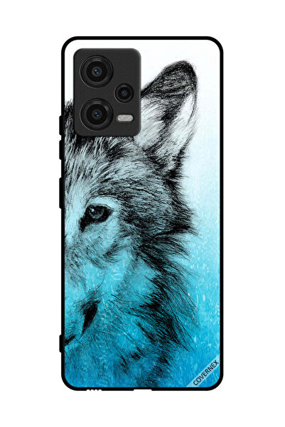 Covernex غطاء حماية لهاتف Xiaomi Poco X5 بتصميم نصف وجه ذئب