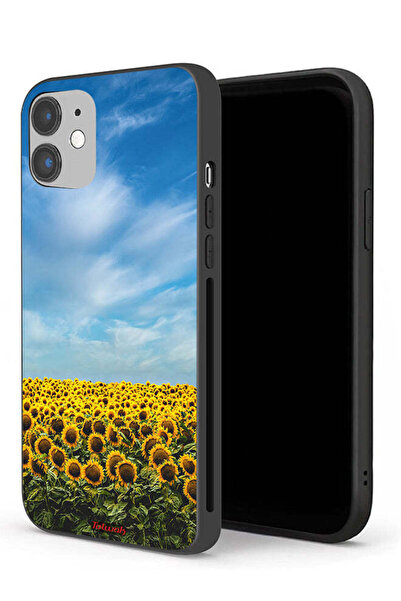 Tolwak غطاء حماية لجهاز Apple iPhone 12 - عباد الشمس تحت السماء