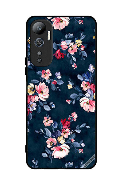 Covernex غطاء حماية لهاتف Infinix Hot 20 مزين برسومات زهور مرسومة يدويًا