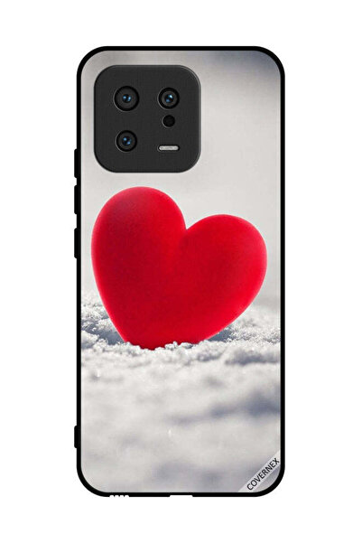 Covernex غطاء حماية لهاتف شاومي 13 بتصميم قلب أحمر جميل
