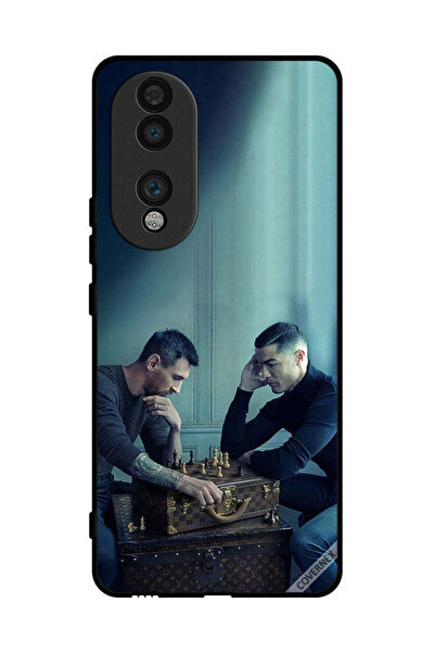 Covernex غطاء حماية لهاتف Honor 70 ميسي ضد رونالدو يلعبان الشطرنج