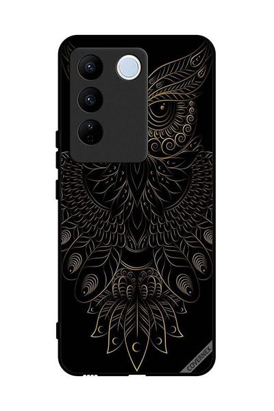 Covernex Protective Case Cover For Vivo V27 Modern Floral Owl Art