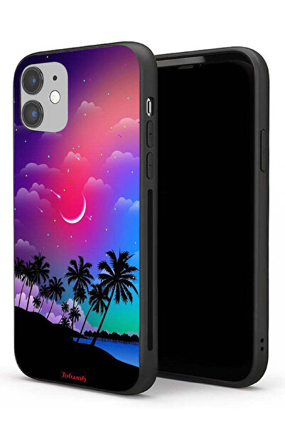 Tolwak غطاء حماية لجهاز Apple iPhone 11 برسومات القمر في الليل
