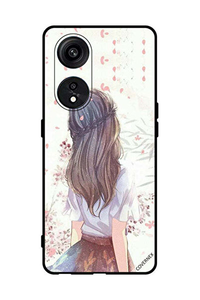 Covernex غطاء حماية لهاتف Oppo Reno8 T 5G فتاة لطيفة في تفكير عميق