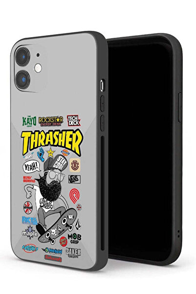 Tolwak غطاء حماية لجهاز Apple iPhone 12 mini ملصق Thrasher