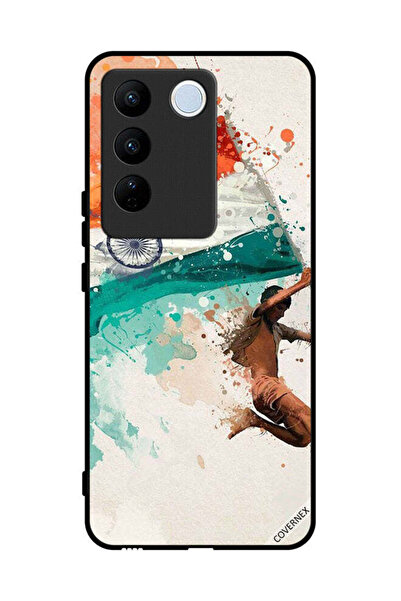 Covernex غطاء حماية لهاتف Vivo V27 يحمل علم الهند أثناء الطيران