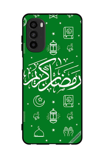 Covernex غطاء حماية لهاتف موتورولا موتو جي 52 - رمضان كريم - أخضر