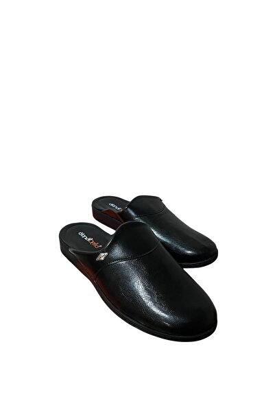 AkınalBella Akınal bella siyah erkek bohça ev içeri terlik