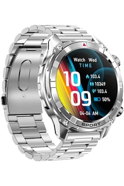 X.Cell Xcell Elite6 Smartwatch, 1.52" HD Display, Bluetooth Calling, Wireless Charging, Flashlight, Heart-R