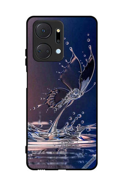 Covernex Protective Case Cover For Honor X7a Water Drops Butterfly