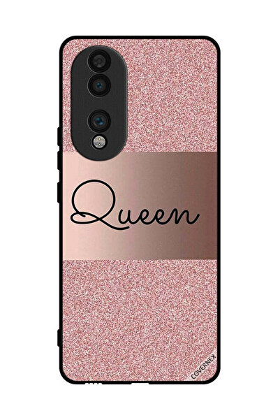 Covernex غطاء حماية لهاتف Honor 70 بخلفية لامعة من Queen Glitters