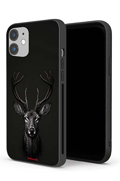 Tolwak جراب حماية لجهاز Apple iPhone 12 mini بتصميم غزال فني رقمي