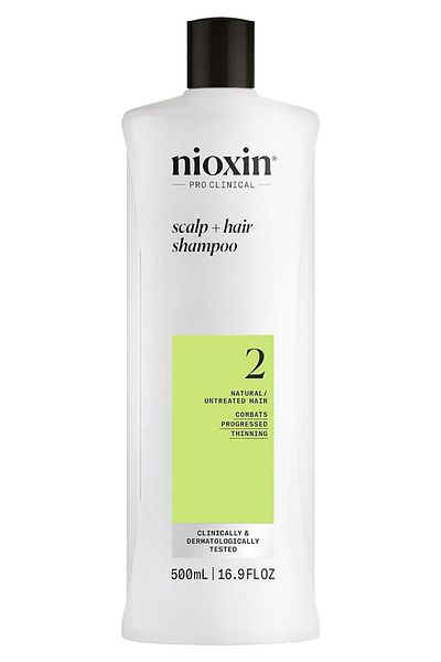 Nioxin System 2 Shampoo - Thickening Care for Unprocessed Dense Fine Hair 500ml