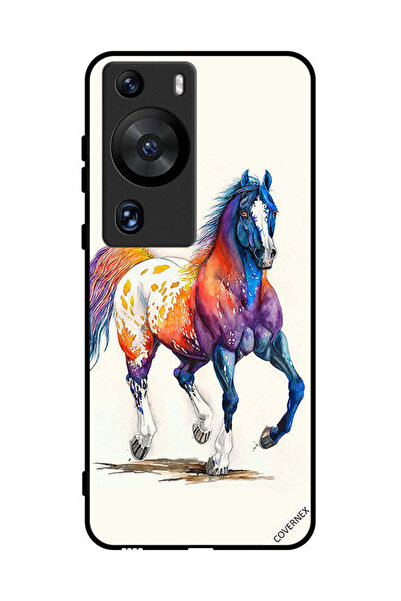 Covernex غطاء حماية لهاتف هواوي بي 60 برو - رسمة حصان