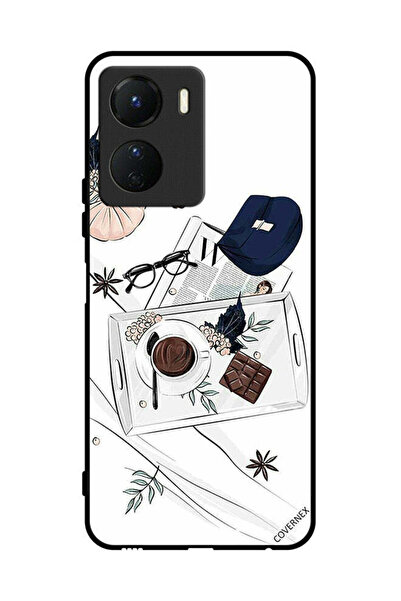 Covernex غطاء حماية لهاتف Vivo Y16 بتصميم فن القهوة والشوكولاتة