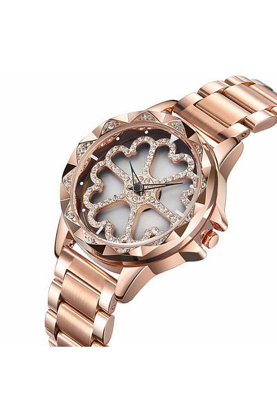 MBrands Sanda women's watch, 360 degree rotating heart-shaped dial,