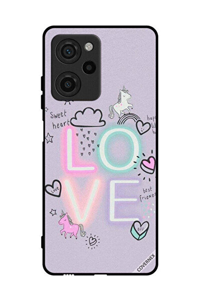 Covernex غطاء حماية لهاتف شاومي بوكو X5 برو - قلب حلو، حب، وحيد القرن