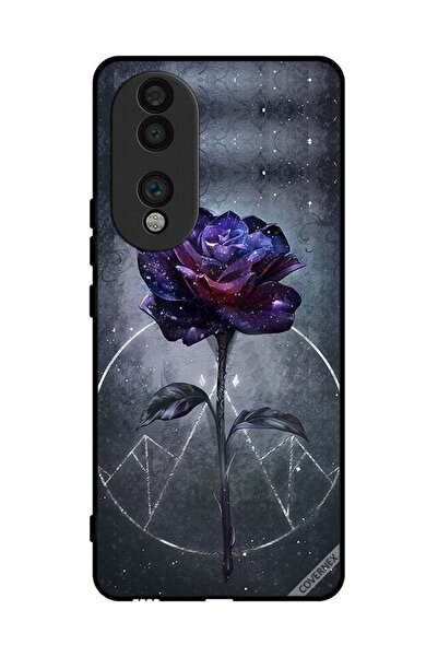 Covernex غطاء حماية لهاتف Honor 70 بخلفية زهور داكنة