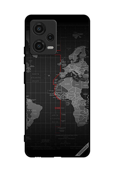Covernex غطاء حماية لهاتف شاومي بوكو X5 - خريطة العالم
