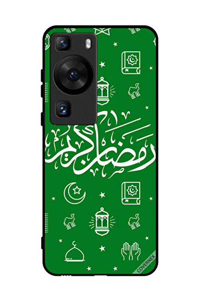 Covernex غطاء حماية لهاتف هواوي بي 60 - رمضان كريم - أخضر