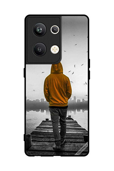Covernex غطاء حماية لهاتف Oppo Reno 9 Pro Plus - فتى حزين يمشي