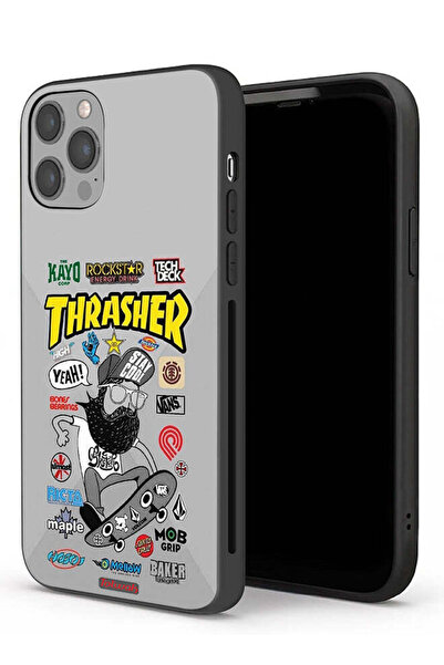 Tolwak غطاء حماية لجهاز Apple iPhone 12 Pro Max ملصق Thrasher