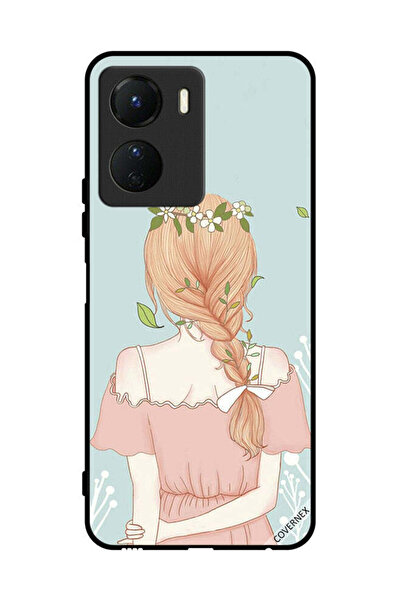 Covernex غطاء حماية لهاتف فيفو Y16 بفتاة واقفة بمظهر لطيف