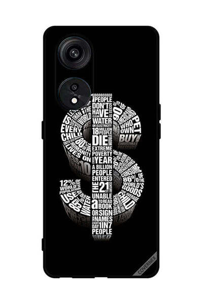 Covernex غطاء حماية لهاتف Oppo Reno8 T 5G بطبعة دولار الخط