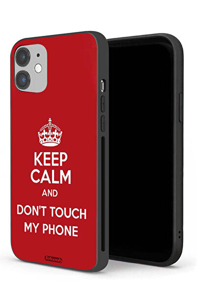 Tolwak جراب حماية لجهاز Apple iPhone 12 mini حافظ على هدوئك ولا تلمس هاتفي