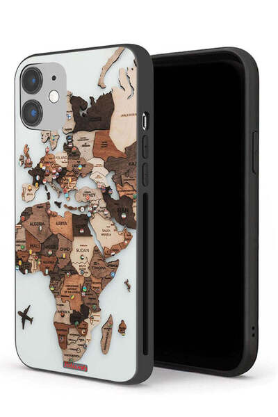 Tolwak جراب حماية لجهاز Apple iPhone 12 mini بتصميم خريطة العالم
