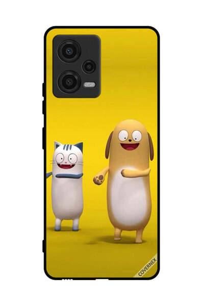 Covernex غطاء حماية لهاتف Xiaomi Poco X5 قصة قطة وكلب