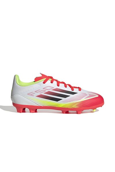 adidas F50 League Fg/Mg J Kids Turf Ground Cleats Ie3747 White