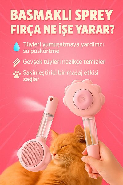 CMT 🐾 Spray Pet Brush