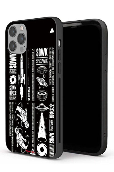 Tolwak غطاء حماية لجهاز Apple iPhone 12 Pro ملصق Sowk Space Walk