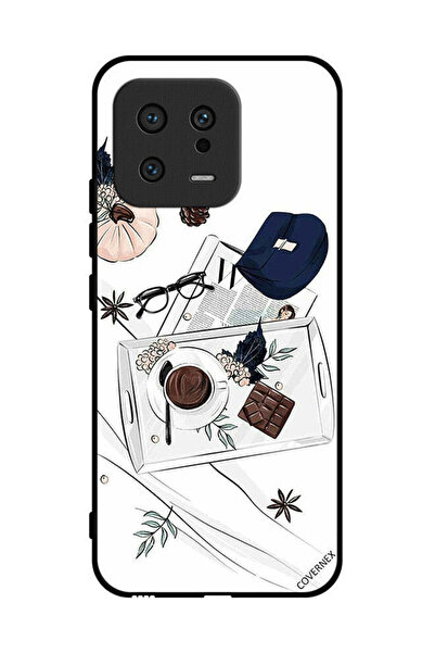 Covernex غطاء حماية لهاتف شاومي 13 بفن القهوة والشوكولاتة