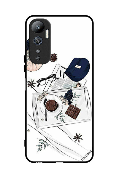 Covernex غطاء حماية لهاتف Infinix Hot 20 بنقشة القهوة والشوكولاتة